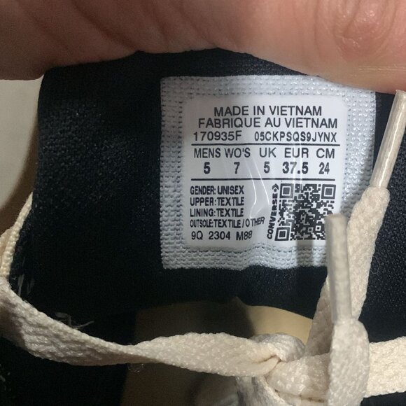 Converse Shoes Womens Ctas High Street MID Natural 170935F Canvas Beige Ivory - Picture 10 of 11